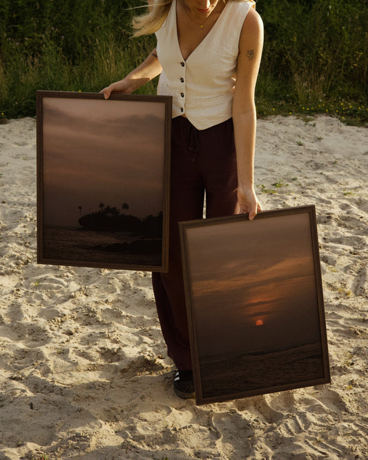 Surfing sunset II - surf photography - fine art wall print