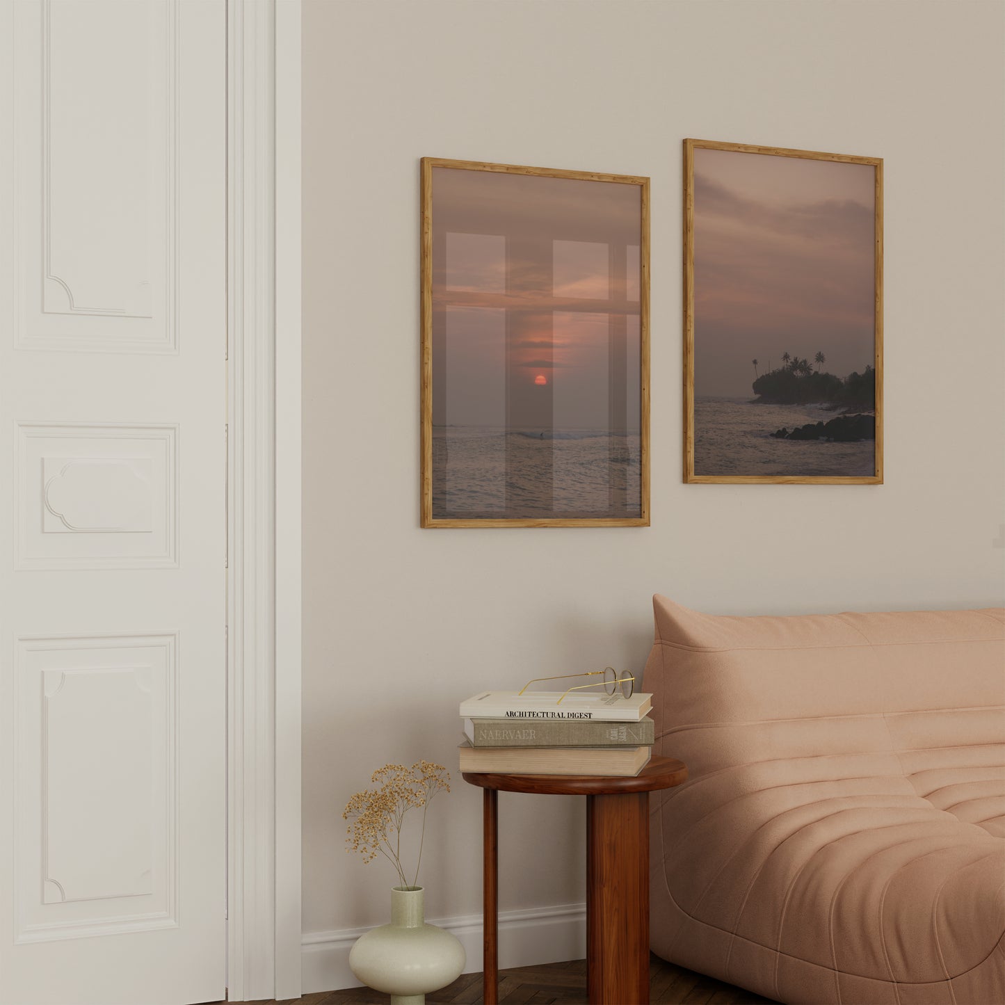Surfing sunset I - surf photography - fine art wall print